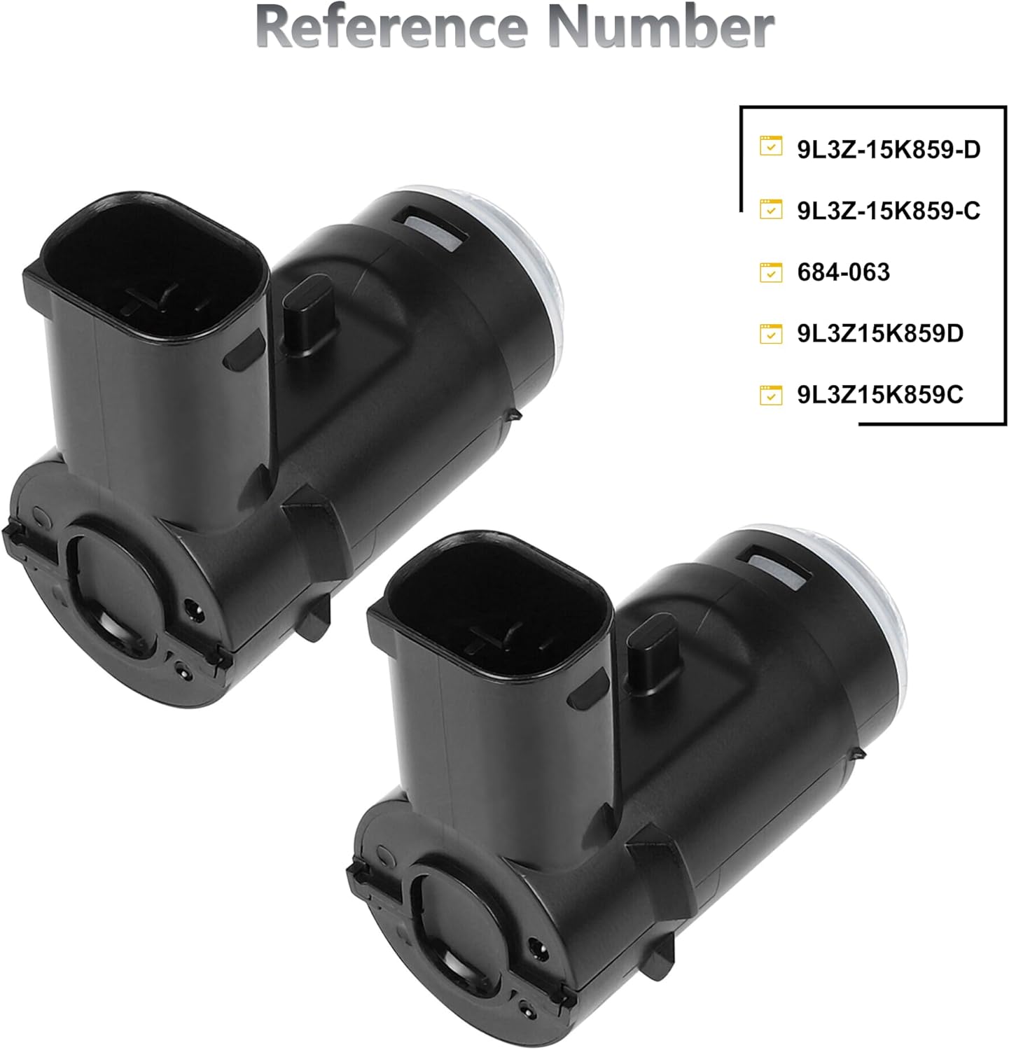 Backup Sensor Reverse Bumper Parking Assist Sensors Compatible with 2009-2014 Ford F-150 2010-2014Lincoln Mark LT Replaces# 9L3Z-15K859-D(4PCS) - Image 3