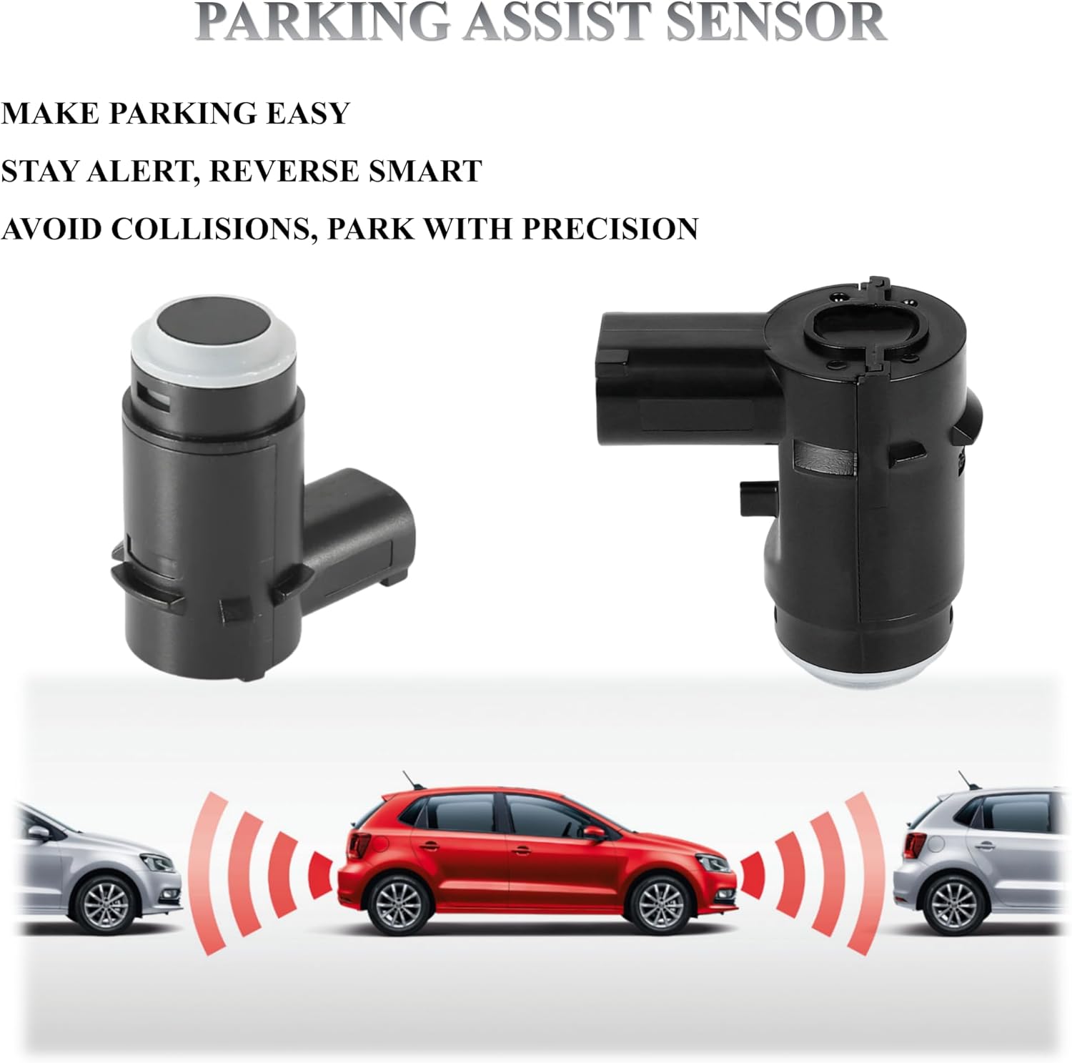 Backup Sensor Reverse Bumper Parking Assist Sensors Compatible with 2009-2014 Ford F-150 2010-2014Lincoln Mark LT Replaces# 9L3Z-15K859-D(4PCS) - Image 4