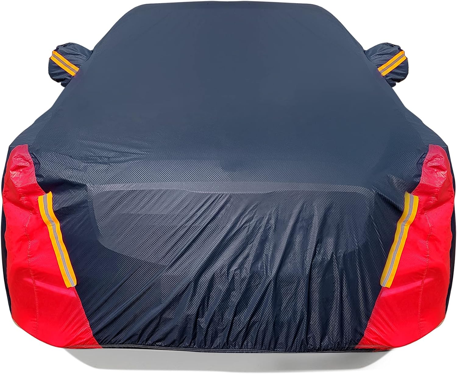 Car Cover Waterproof All Weather for Automobiles, 6 Layers Outdoor Full Exterior Cover Rain Sun UV Snowproof Protection with Zipper Cotton, Mirror Pocket for Sedan (190-195 inch)