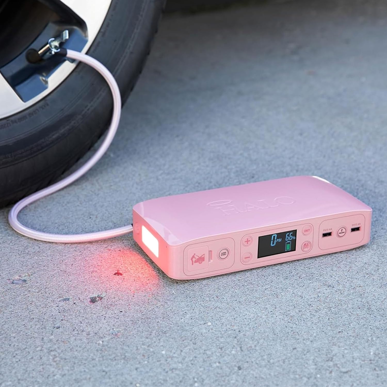 HALO Bolt Air +, Portable Vehicle Jump Starter with Air Compressor, Power Bank with Digital Display Charges Multiple Devices, Bolt Air+ - Image 6