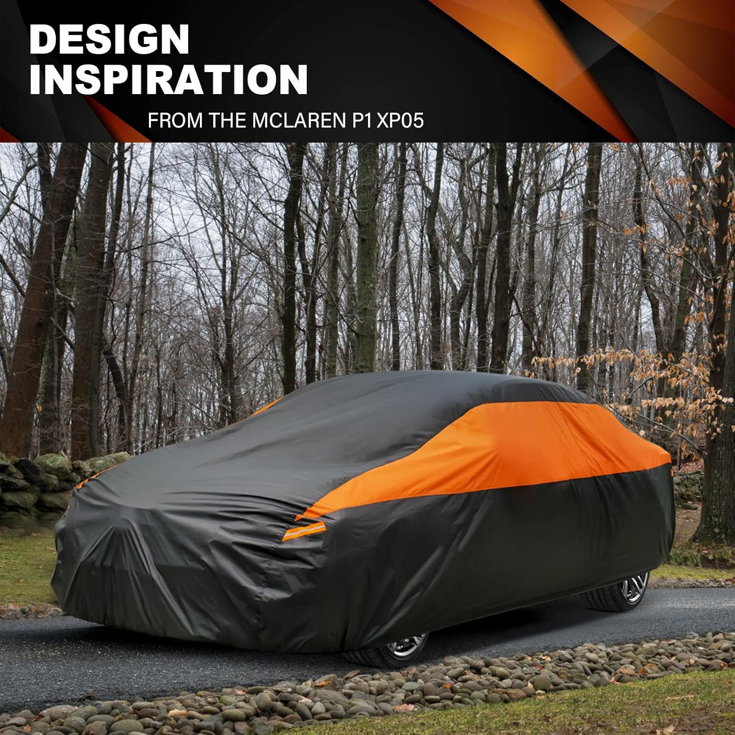 Hatchback Car Cover for Automobiles All Weather Waterproof, Universal Fit Ford Fiesta, Volkswagen Golf, Toyota Matrix, Chevy HHR, Hyundai Veloster/Kona, Mini Clubman/Countryman etc. - Image 5