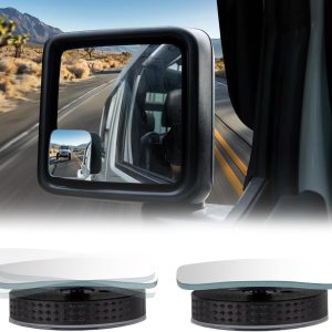 JOYTUTUS Blind Spot Mirrors 2 Pack for Truck Car Side Mirrors Blindspot Mirrors Extended View Blind Spot Convex Mirrors Improved Traffic Safety
