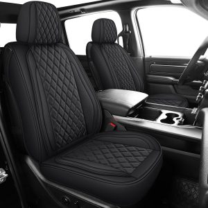 MIROZO Faux Leather Truck Seat Covers, Custom Fit for 2007-2013 and 2019-2023 Chevy Silverado GMC Sierra 1500 & 2500HD 3500HD Crew Cab