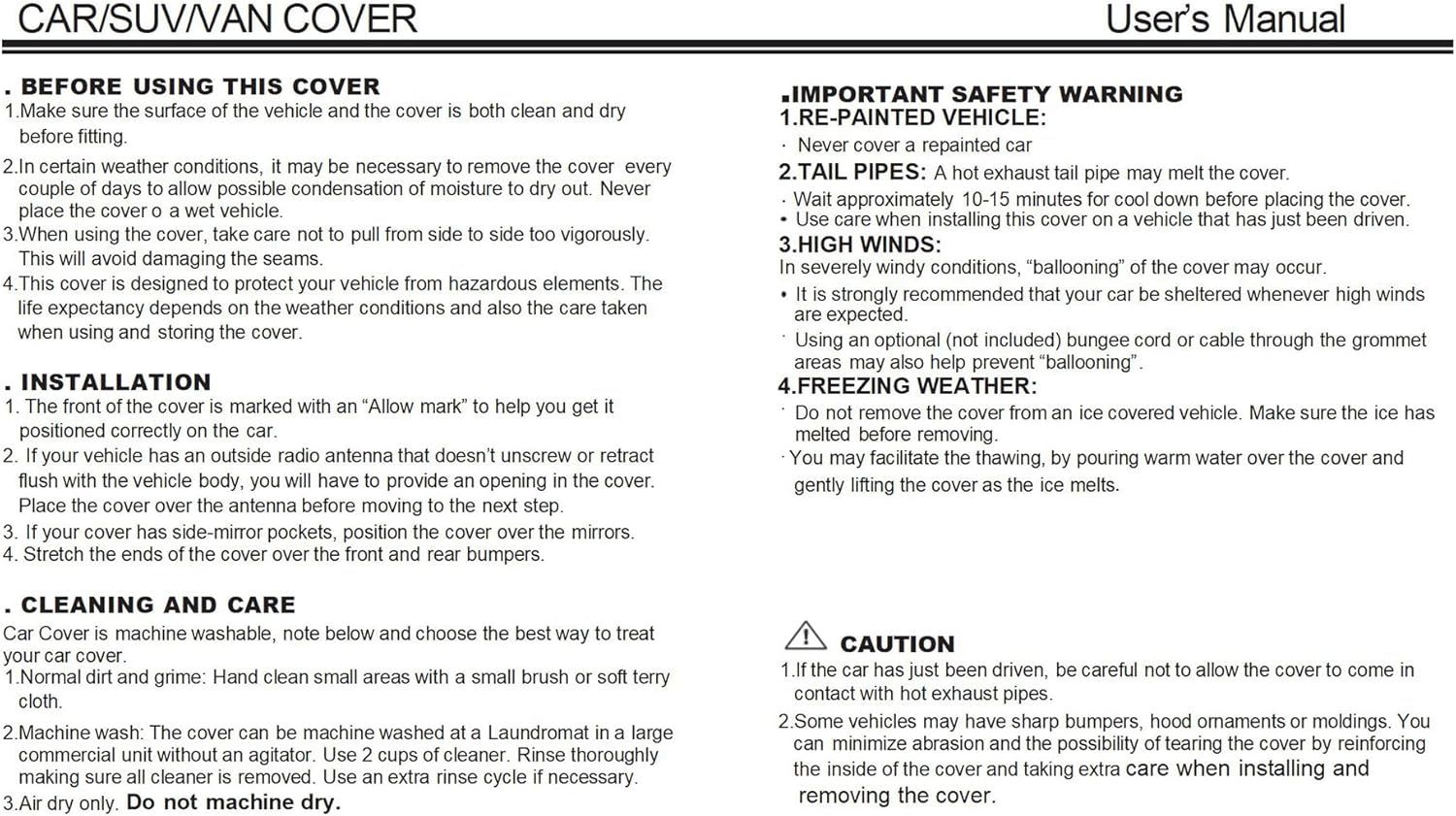 3XL Waterproof Breathable Full Car Cover Sun Snow Dust Rain Resistant Protection 4.9x1.8x1.5M - Image 8